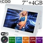 tablet ICOO  DELUXE Android 4.0 7" Touch Screen WiFi 4GB