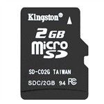 CARTÃO MICRO SD Kingston 2GB Micro SD TF Card KSTF2G